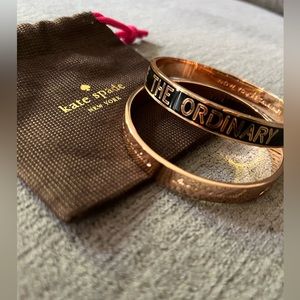 Kate spade rose gold bracelet set of 2